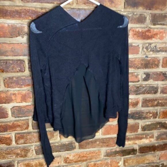 Simply Vera Wang Open Front Purple Lace Cardigan Sweater Women's Size XS - Picture 5 of 5